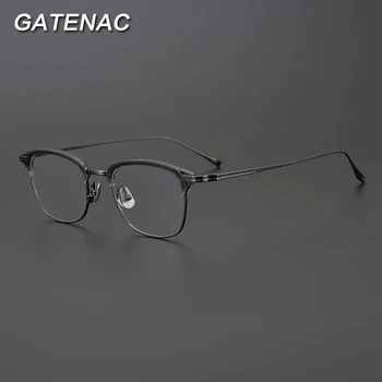 2021 Nové Titánové Okuliare, Rám Mužov Vintage Dizajnér Námestie Krátkozrakosť Predpis Optické Okuliare Rám Ženy, Luxusné Okuliare
