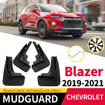 Auto Mudflaps Blato Klapky Pre Chevrolet Blazer 2019-2021 Predné A Zadné Koleso Splash Guard Blatníky Dekoratívne Doplnky