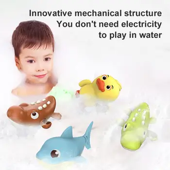 Waterwheel Vaňa Hračky Dieťa Kúpeľni Vaňa, Batérie, Sprcha Silné Prísavky Childern Vody Hra Hodinky Plávanie Zvierat