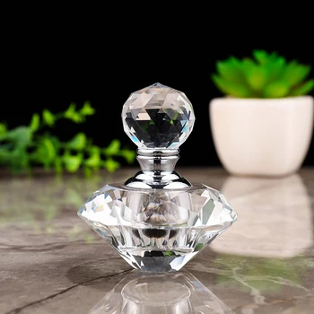 Naplniteľné Parfum Fľaše Crystal Prázdne Kosoštvorca Olej Fľaše Osviežovač Vzduchu Kozmetické Fľaše