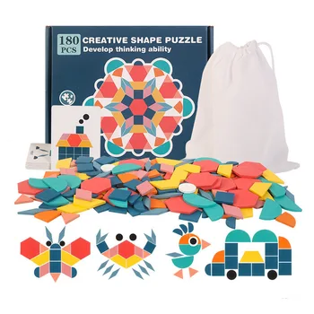 Drevené 3D Puzzle Múdra Rada Baby Montessori Vzdelávacích Vzdelávacie Hračky pre Deti, Geometrický Tvar, Puzzle, Hračky