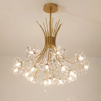 Nordic Light Luxusná Kytica LED Luster Obývacej Izby, Spálne, Jedálne, Moderné Domáce vnútorné Osvetlenie Osvetlenie Luster
