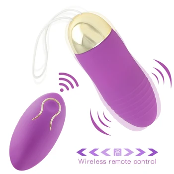 Vibračné Vajíčko Bezdrôtové Diaľkové Ovládanie Vibrátor 10 Rýchlosť Silné Sexuálne Hračky pre Ženy Vaginálne Loptu G-spot Klitorálny Stimulácia 18+