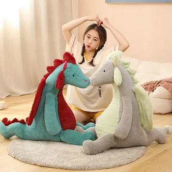 40/55/70 cm Krásne Dinosaura Peluche Hračka Kawaii Dragon Oblečenie pre Bábiky Zvierat Vankúše Plnené Mäkkú detskú Deti Upokojiť Narodeninám