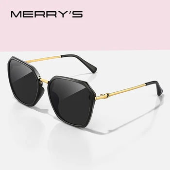 MERRYS DIZAJN Ženy Fashion Square Polarizované slnečné Okuliare Dámske Luxusné Značky Trendy Slnečné okuliare UV400 Ochrana S6153