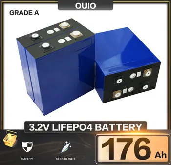 4~32PCS 3.2 V 176Ah Batérie Lifepo4 Batérie Nabíjateľná Batéria s Vysokou Kapacitou pre EV RV Outdoor Camping Golf Cart EÚ NÁS bez Dane
