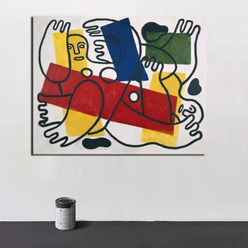 Fernand Legor Potápači Wall Art Plátno Plagáty A Vytlačí Plátno Na Maľovanie Dekoratívny Obraz Pre Office Obývacia Izba Domova