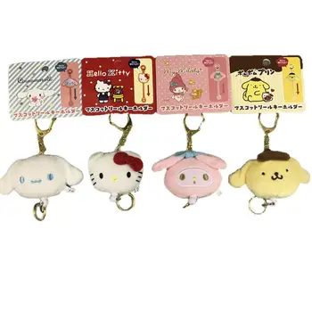 Kawaii Plyšové Hračky Japonsko Nový 6typ Cartoon Sanrio Hello Kitty Kuromi Cinnamoroll Roztomilá Bábika Batoh Dekor Keychain Hračky pre Dievčatá