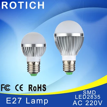 E14 LED žiarovka E27 IC 5W 10W 15W 110V 220V 230V 265V LED Svetlá Led Žiarovka žiarovka na svetlo osvetlenie vysokej brighness Strieborné kovové