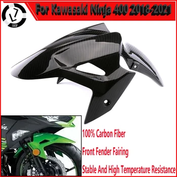Motocykel Časti 100% Carbon Fiber Kapotáže Pre Kawasaki Ninja 400 2018 2019 2020 2021 Blatník Predný Deflektor