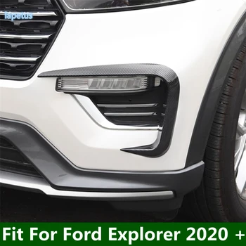 Auto Styling Predné Hmlové Svetlá Žiarovky Viečka Obočie Pásy Kryt Výbava Nárazníka Príslušenstvo Vhodné Pre Ford Explorer 2020 - 2022 Chrome
