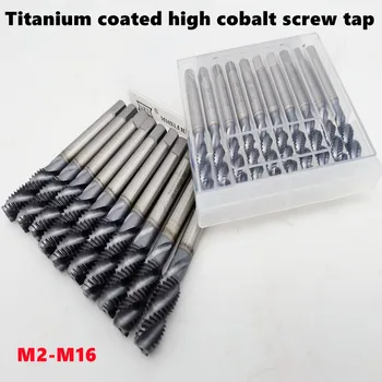 1pcs TICN titánu á tvrdených vysoko kobaltu skrutku ťuknite na položku M2-M16 fialová čierna kobaltu Japonský štandard HSS nehrdzavejúcej ocele klepnite