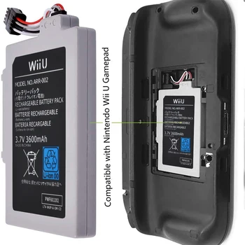 3600mAh ARR-002 Nabíjateľná Batéria pre Nintendo Wii U Bezdrôtový ovládač