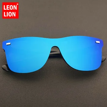 LeonLion Retro Slnečné Okuliare Mužov 2021 Bez Obrúčok Námestie Slnečné Okuliare Módne Slnečné Okuliare Značky Žena Luxusné Oculos De Sol Feminino