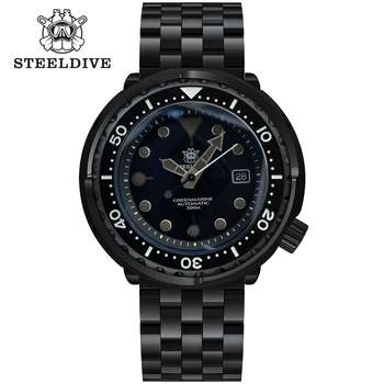 IP Black Dive Watch STEELDVIE SD1975XT Tuniaka NH35 Pohyb Super Svietivý 300M Nepremokavé Mechanické Automatické Hodinky Pre Mužov