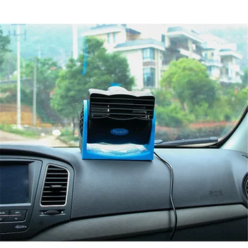 12V Mini Prenosné klimatizačné Auto Leafless Klimatizácia Zvlhčovač Čistička USB Desktop Vzduchu Chladič na Chladenie Tichý Ventilátor