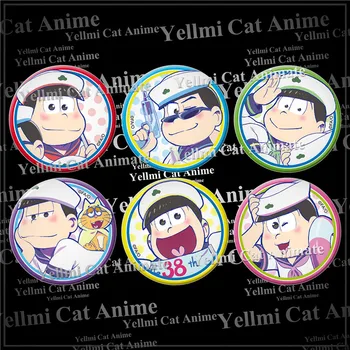 1pc Anime osomatsu san osomatsu-san jyushimatsu Ichimatsu Odznaky Brošňa Kolo akryl kolíky