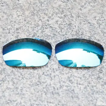 E. O. S Polarizované Rozšírené Náhradné Šošovky pre Oakley Čeľusť slnečné Okuliare - Ice Blue Polarizované Zrkadlo