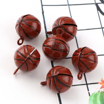 Roztomilý Mini Basketbal Bell Jahoda Tvar 19 mm Meď Jingle Bells Pre Kúzlo Zvony Náhrdelník Fit Festival/Párty/Maznáčika Náhrdelník