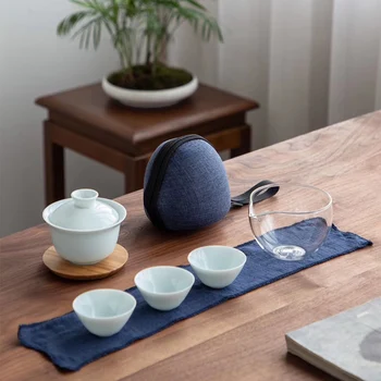 TANGPIN celadon keramické gaiwan šálku čaju pre puer čínskej kung-fu cestovné čaj nastaviť drinkware