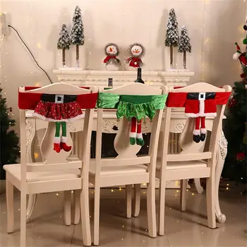 Stoličky sa Vzťahuje Rozkošný, Elastickej Tkaniny Vianočný Dekor Stoličke Pás Stoličky Slipcover Ornament pre Domáce housse de lehátko
