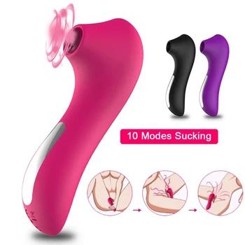 Klitorisu Pošvy Bulík Vibrátor pre Ženy, Bradavky Vákuového Sania Stimulátor Masturbator Produkt Ženské Sexuálne Hračky pre Dospelých 18