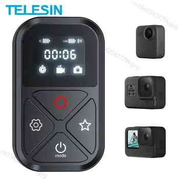 TELESIN 80M, Wifi, Bluetooth Diaľkové Ovládanie Pre GoPro 10 9 8 S LED Displejom Pre GoPro Hero 8 9 10 GoPro Max Smartphone