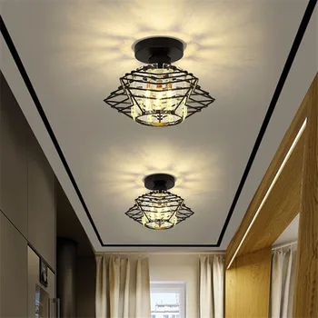 Moderné Stropné Svetlo Tvorivé Crystal Pentastar Lampa pre Spálne Veranda, Chodba Uličkou Balkón Šatňa Luster Vnútorné Svetlo