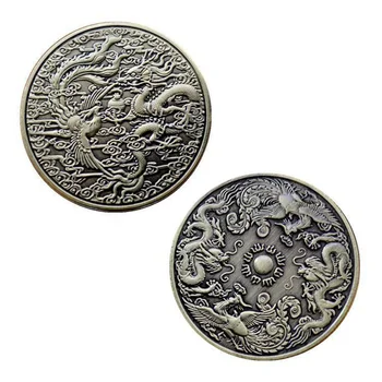 Čínsky Drak Šťastie Mince Dávnych Phoenix Medi Plavidlá, Zberateľských Mincí, Suveníry, Pamätný Odznak Darček Pre Priateľa