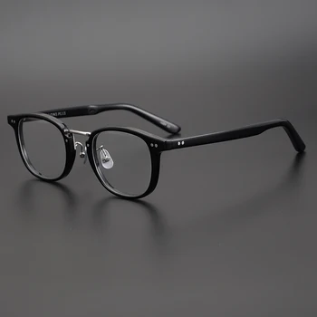 Japonský Ručne Vyrobené Acetát Okuliare, Rám Muži Móda Retro Námestie Ženy Optické Krátkozrakosť Predpis Šošovky dioptrické Okuliare GAFAS