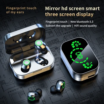 TWS 2022 Nové Bluetooth 5.3 Bezdrôtové Slúchadlá HIFI Stereo Touch Slúchadlá Hudbu Hry Mini Šumu Slúchadlá s Mikrofónom