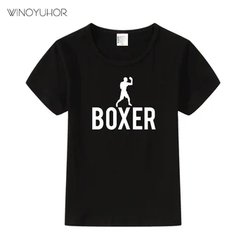 Hot Predaj Cool Box, Boxer Deti Funny T-Shirts Detské Letné Bavlnené Detské Oblečenie Chlapci Dievčatá Bežné Krátky Rukáv, Topy, Tričká,