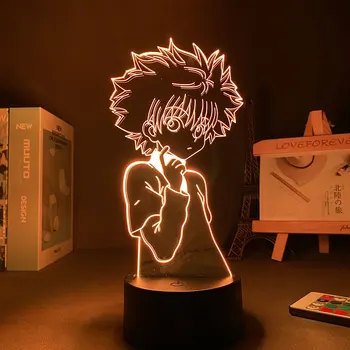 Manga HXH Led Panel Svetlo Anime lampa Hunter X Hunter Dovolenku Svetelné Dekorácie Spálňa Nočné Svetlo Lampy Led Kawaii HXH Dekor