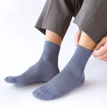20 Párov Nylon Mužov Hodváb Ponožky Vysokej Kvality Podnikania Bežné Dlhé Ponožky Letné Tenké Transparentné Ultra-Tenké Mens Ponožky Sokken