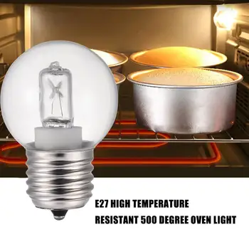 25W 40W Rúra Svetlo 110V 220V E27 Vysokým teplotám 500℃ Bezpečné Rúra Parník Chladnička Mikrovlnná Žiarovky Rúra Lampa