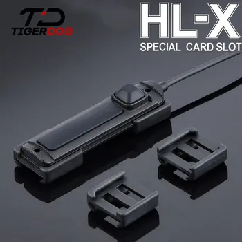 HL-X Svetla Vrecku Panel Pre PEQ-15 D2 Stream baterka Fit 21 MM Picatinny Rail WADSN Taktickú Zbraň scout Light Switch Slot