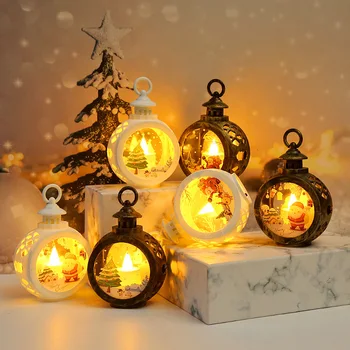 Nový Rok Doma Dekoratívne Svietidlá LED Vietor Ľahké Zavesenie Ozdoby na Vianočný Deti Darčeky Nočné Svetlo Spálňa Decor Projektory Svetlo