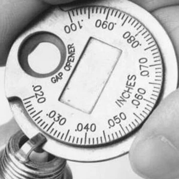 1pc Spark Plug Medzera Meradlo merací Nástroj Mince Typu 0.6-2.4 mm Rozsah Spark Plug Gage Kaliber Merací Nástroj