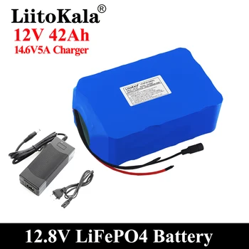 LiitoKala 12V 40Ah Lifepo4 Batérie Vyvážené BMS pre Elektrické Lode a Neprerušené Napájanie 12.8 V s 4S 100A BMS