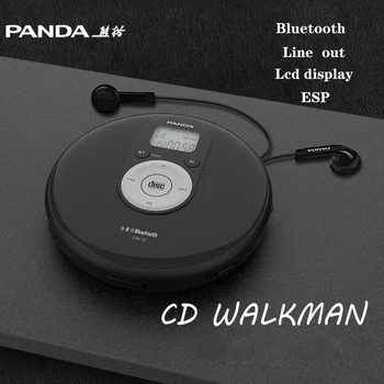 PANDA CD-12 CD Prehrávač Malé Prenosné Stereo CD Walkman Bluetooth Prenos HD LCD Display Audio Výstup Shockproof