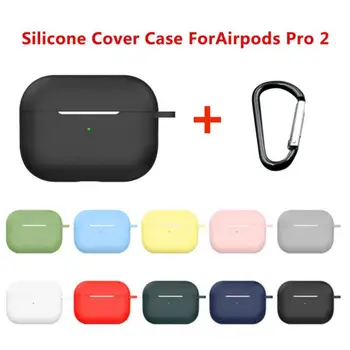 Silikónový Kryt Puzdro Pre Apple Airpods Pro 2 S Hákom Pokožky Slúchadlá Prípade AirPods Pro 3 Ochranné Puzdro Box Vrece Príslušenstvo