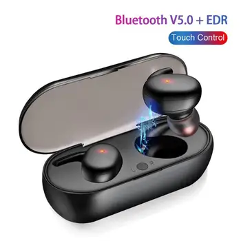 Y30 TWS4 Mini Bluetooth-kompatibilné V5.0+EDR Slúchadlá Bezdrôtové Slúchadlá Inteligentnej Redukcie Šumu Nepremokavé Headset S Mikrofónom