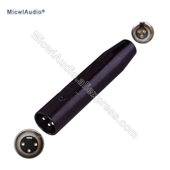 Mini XLR 3Pin Vstup Kondenzátorových Mikrofónov Pre AKG Veľký 3-Pin Výstup 10-52 Volt Phantom Power Adaptér MicwlAudio Ad-001