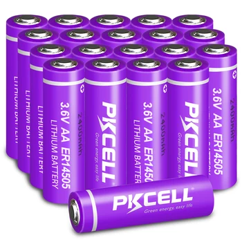20PCS PKCELL ER14505 AA batérie AA lítiové Batérie Superior LR6 R6P 14505 2400mah Primárne battari Na zabezpečenie Inteligentného ,voda ,plyn meter