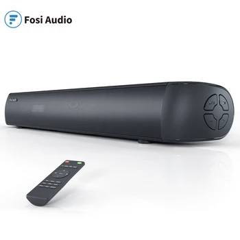 Bluetooth, Zvuk, Barov, na TV Fosi Audio 18-Palcové 20W Soundbar s 5 EQ Režimy & Vstavaný DSP Basy Nastaviteľné cez Diaľkové Ovládanie