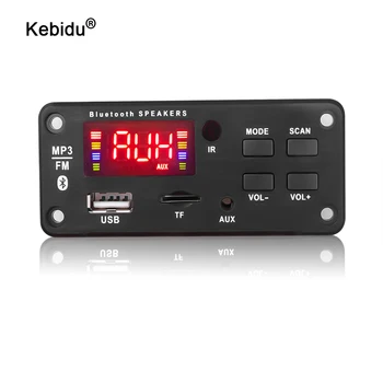 kebidu Bluetooth MP3 Dekodér Zvuku Rada DC 5V 12V USB Napájanie TF FM Rádio, MP3 Prehrávač Pre Auto Hudby Reproduktor+Diaľkové Ovládanie