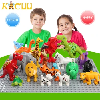 Zviera Sériu Model Údaje Veľké Stavebné Bloky Lev Panda Vzdelávacie hračky pre Deti, Deti Darčeky