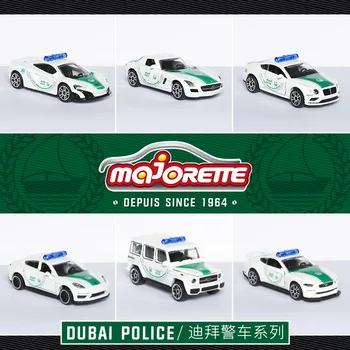 Majorette 1:64 Ford mustang Raptor GT BENZ SLS AMG G63 PORSCHE McLAREN 675 Simulácia zliatiny model auta, Dubaj polícia hračka