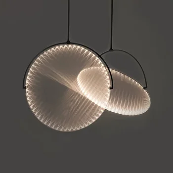 Moderné kolo čierna prívesok lampy, obývacia izba, jedáleň, bar, kuchyňa hanglamp luster Nordic minimalistický osvetlenie zariadenie
