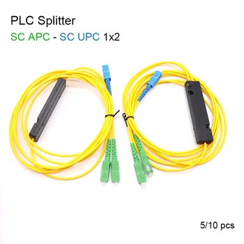 5 Ks/Veľa 1X2 SC/UPC SC/APC PLC Single-mode Vlákna Optický Splitter FTTH PLC Fabrica Esse Splitter Box SM PLC 1:2 SC/UPC SC/APC